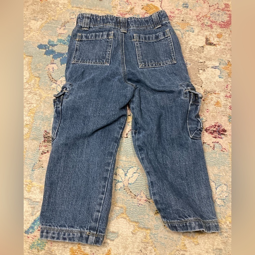 Arizona Jean Company Blue Cargo Denim Jeans Size 4T - Picture 7 of 9